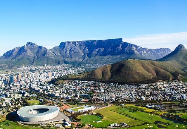 View across Cape Town