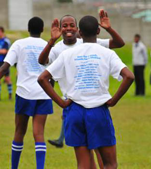 Football players in Barbados