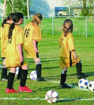 Football girls team