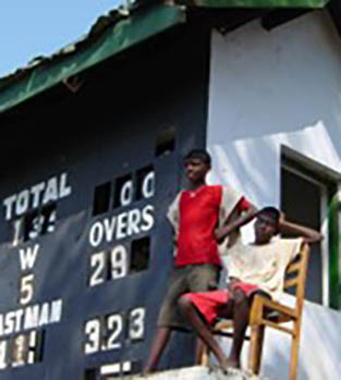 Cricket score board in Sri Lanka
