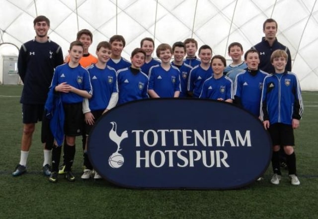 Young players at Tottenham Hotspur, UK