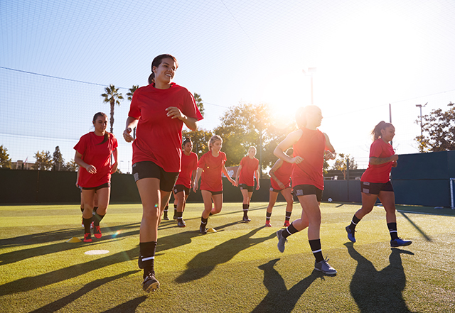 Womens team training