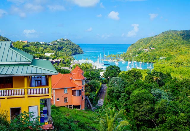 The Caribbean Island Of St Lucia