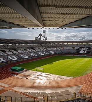 The King Baudouin Stadium in Brussels, Belgium