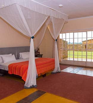 Bedroom at Game Haven in Malawi