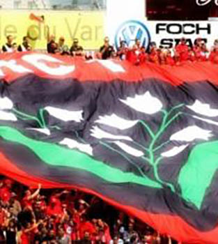 Crowd at the Stade Mayol, Toulon rugby stadium