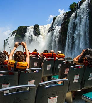 Boat tour to Iguazu Falls, Argentinian side