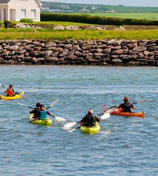 Kayaking along the Irish coast