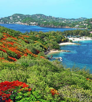 Rodney Bay in Saint Lucia