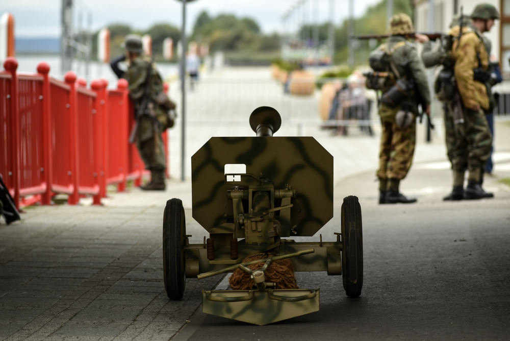 A cannon at Arnhem's World War II museum in the Netherlands