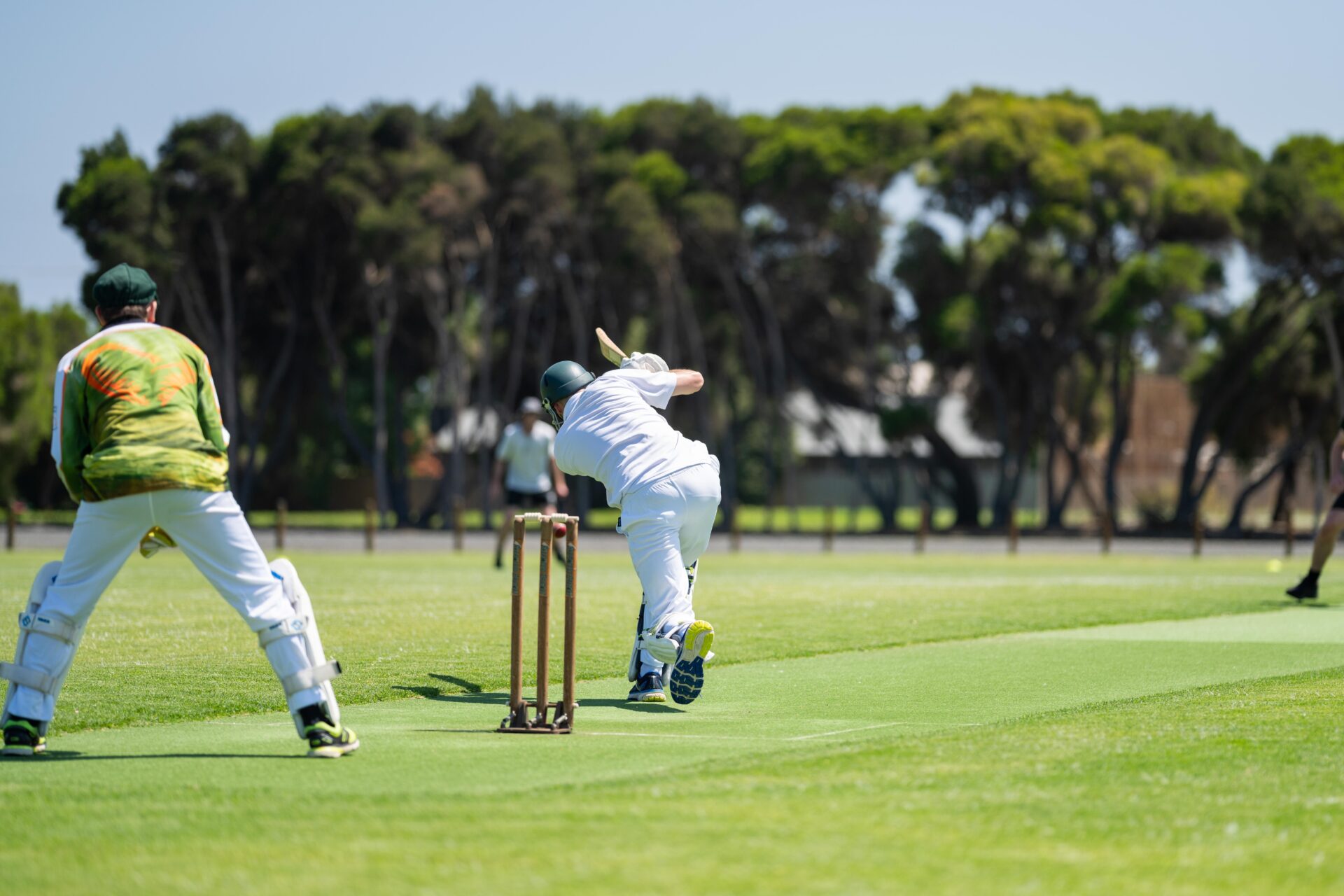 Cricket match underway