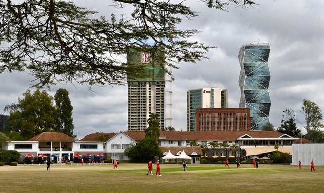 Cricket match in Kenya