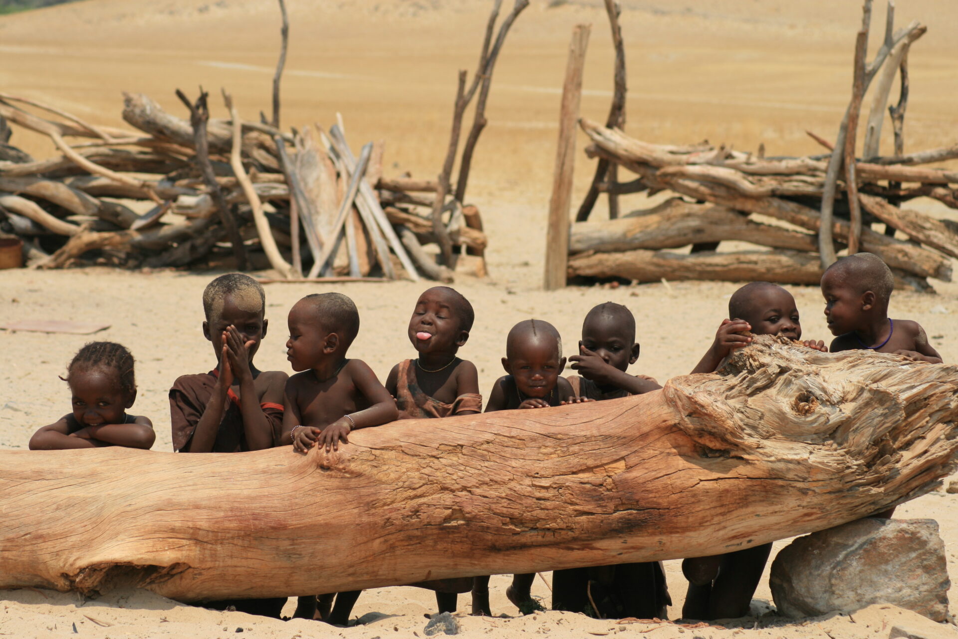 Local children in Namibia